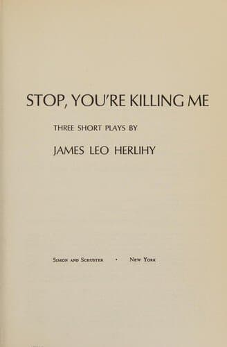 Stop, You're Killing Me