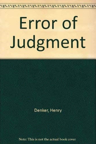 Error Of Judgment